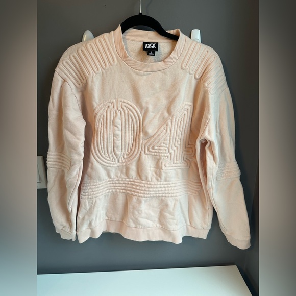 IVY PARK Corded '04' Sweatshirt Size L Light Pink - Picture 3 of 4